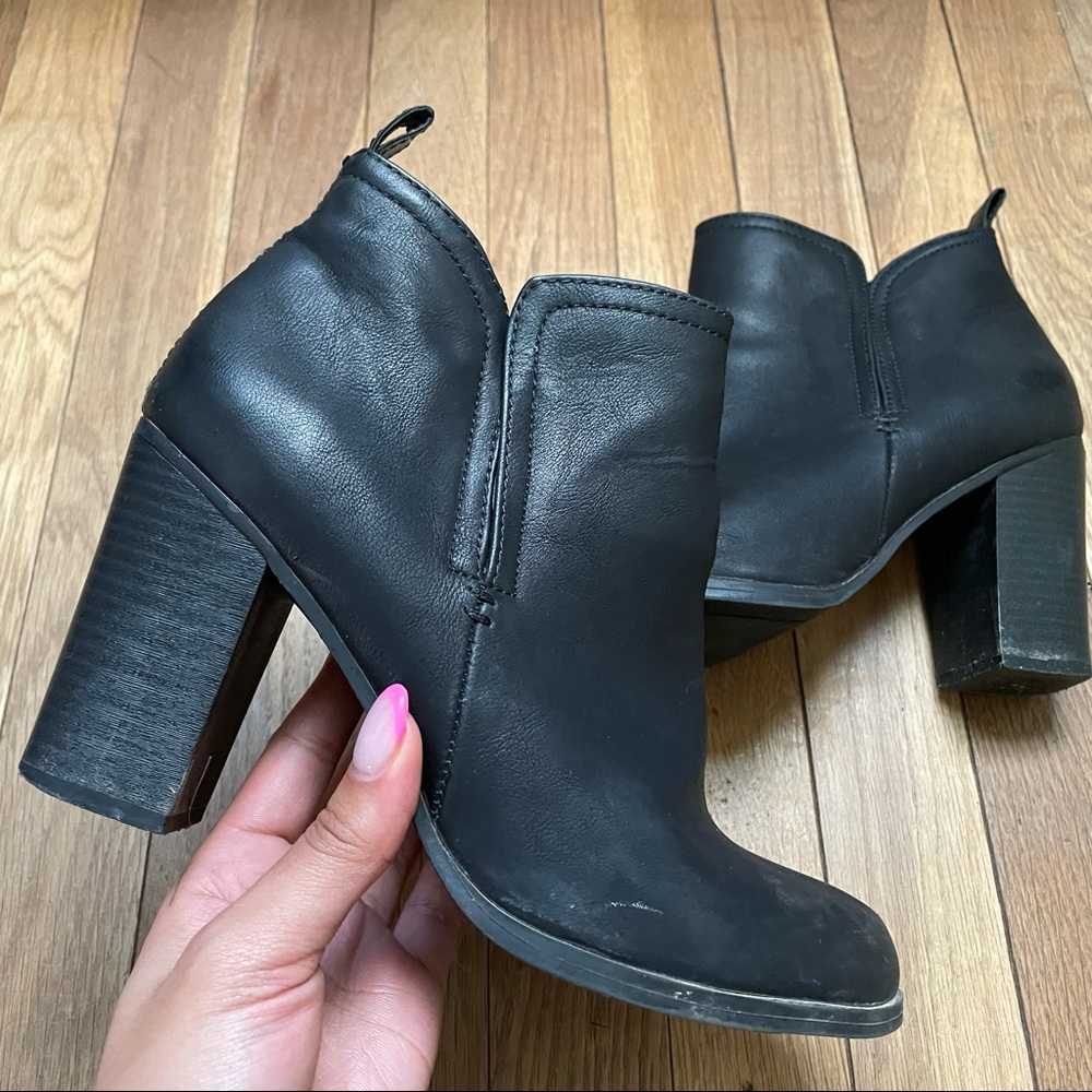 american rag block heel boots
